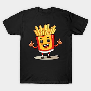 kawaii french fries T-Shirt cute potatofood T-Shirt